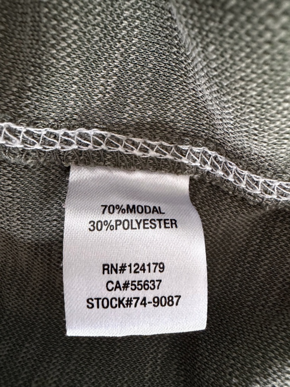 Johnston & Murphy Olive Green Short-Sleeve Polo with Contrast Placket - Picture 6 of 6